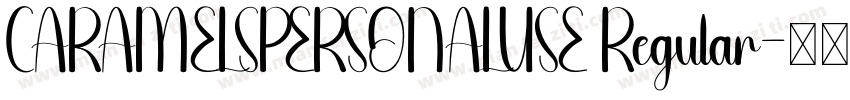 CARAMELSPERSONALUSE Regular字体转换